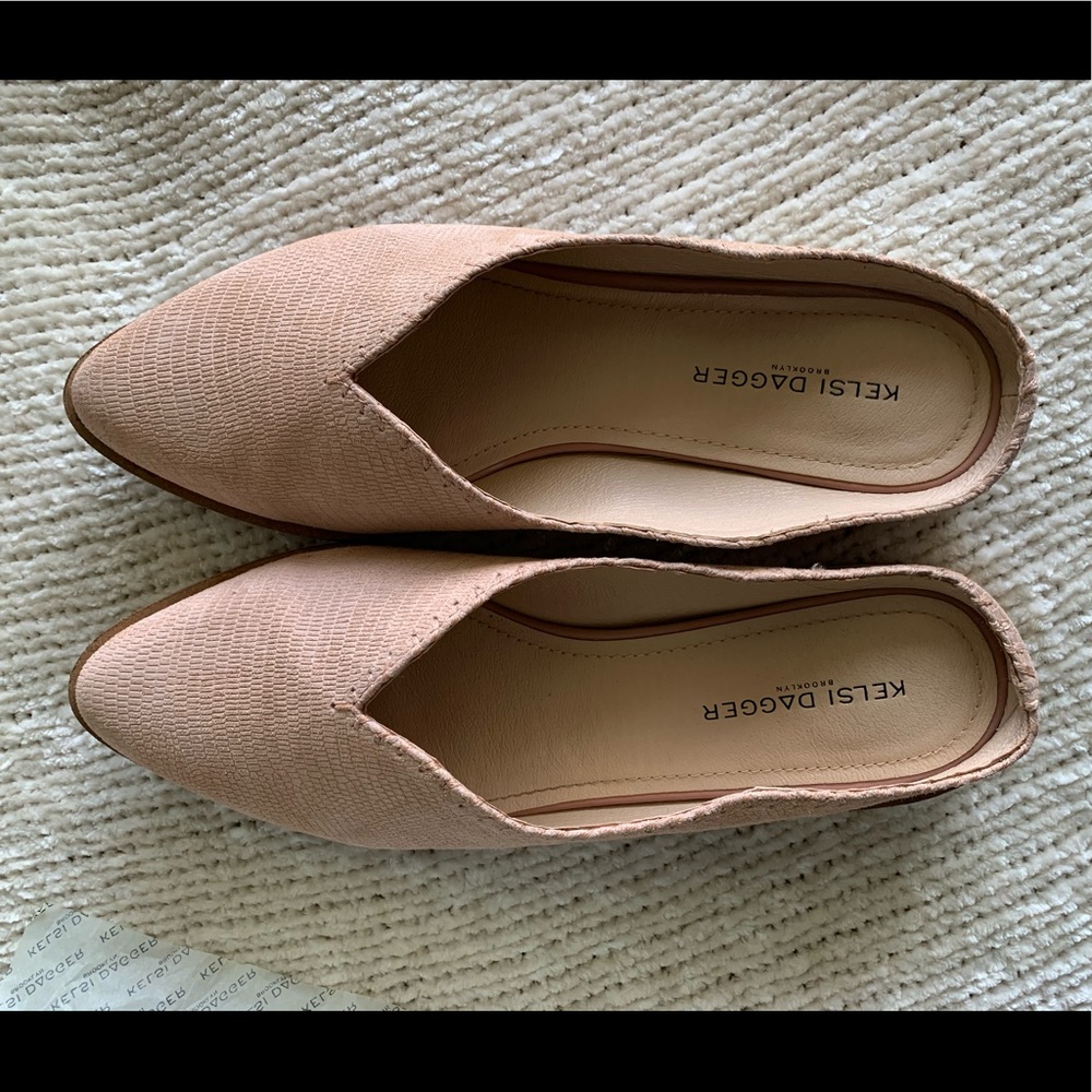 Kelsi Dagger Adlyn Blush Suede Mule 9M